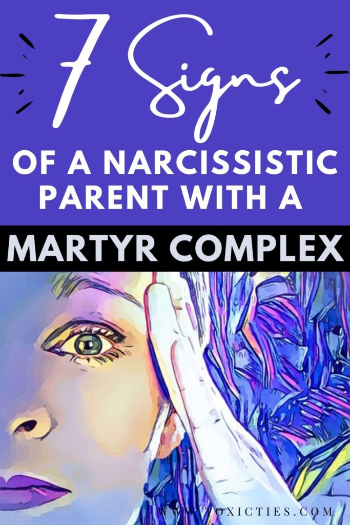 Is your parent the #martyr of the house? Here are 7 signs that you're dealing with a #narcissisticparent who portrays herself as a self-sacrificing saint. #martyrcomplex #covertnarcissist #npd #toxicparent #difficultparent