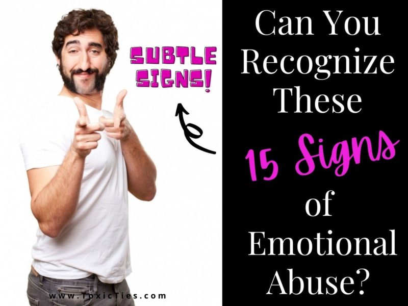 Subtle Signs of Emotional Abuse