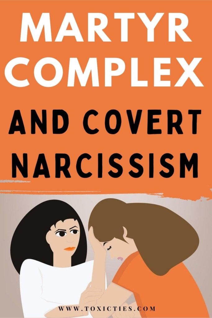 Martyr complex is a passive-aggressive behavior that often accompanies #covertnarcissism. Read on to find out the psychology behind playing the #martyr. #martyrcomplex #narcissism #narcissisticabuse #emotionalabuse