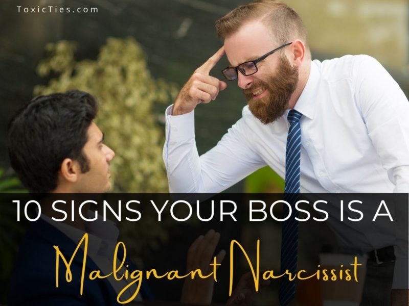 narcissistic boss signs