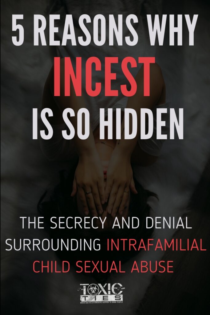 Intrafamilial child sexual abuse often stays hidden because it literally takes place behind closed doors. This post sheds light on it. #incest #childabuse #childsexualabuse #familyabuse