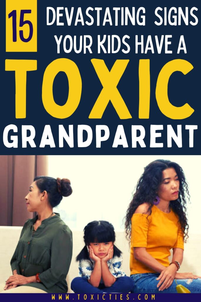 This blog post will help you recognize 15 warning signs of a toxic grandparent and deal with them with confidence and clarity. #toxicgrandparent #toxicgrandmother #toxicinlaw #toxicmotherinlaw #toxicgrandfather